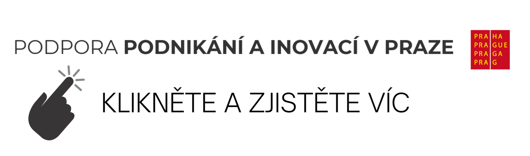 Odkaz na web hl. m. Prahy věnovaný podpoře a podnikání a inovací
