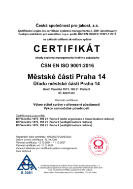 certifikát 9001-2016 2024 QMS-1