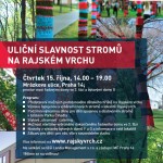 Ulicni slavnost stromů na Rajském vrchu