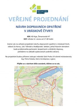 Pozvánka - veřejné projednání