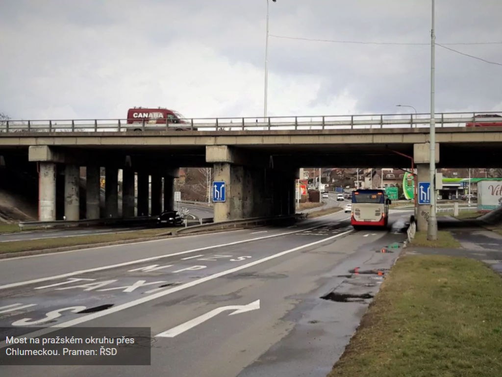 Rekonstrukce mostu přes ulici Chlumecká