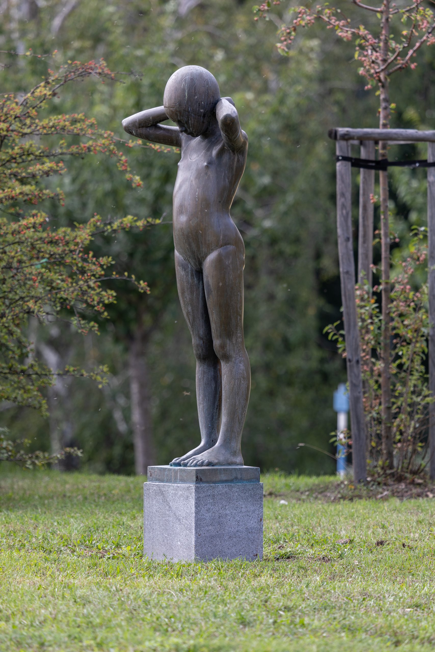 Koupání - socha, Poděbradská, Hloubětín