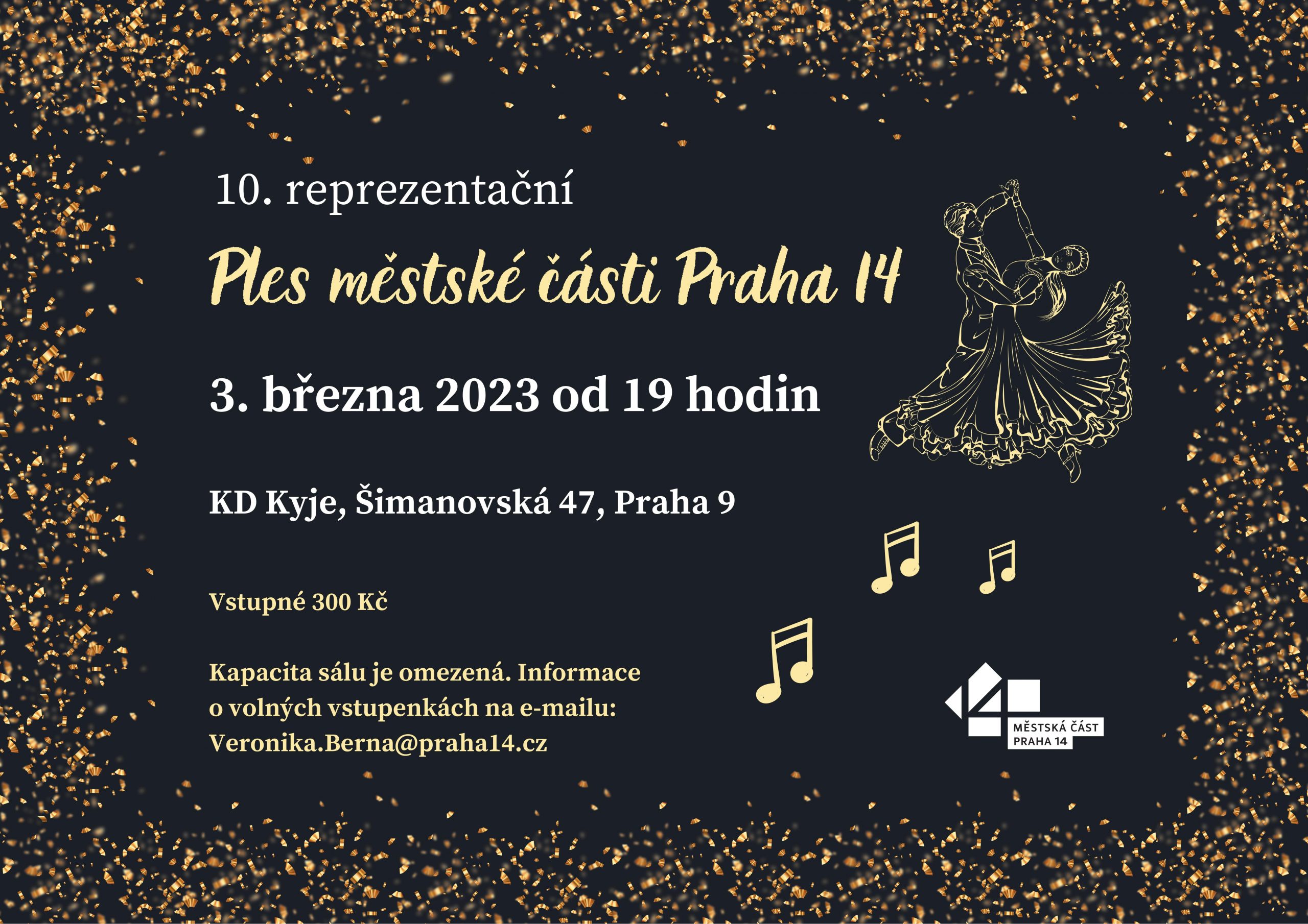 Pozvánka na 10. Ples městské části Praha 14