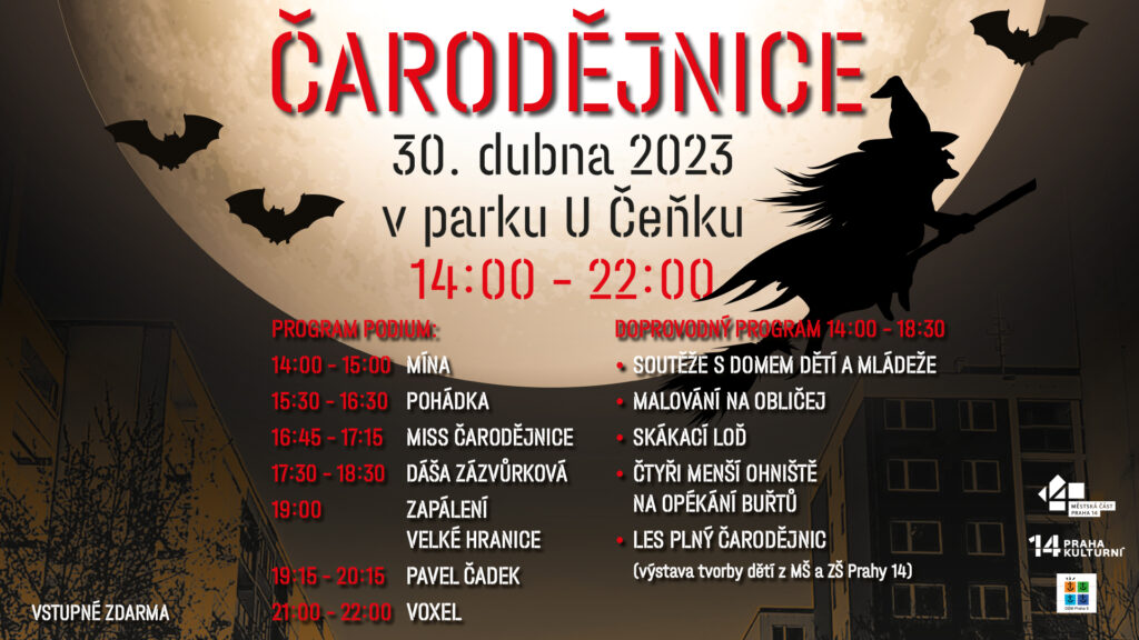 Čarodějnice v parku U Čeňku