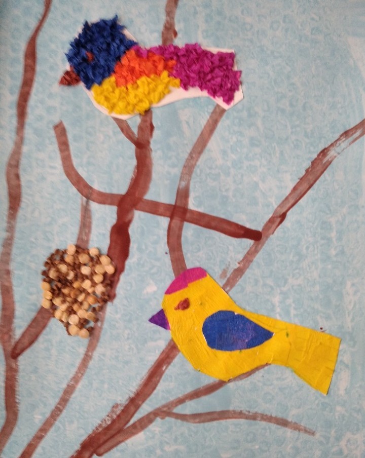 Výstava výtvarných prací dětí z mateřské školy Obláček