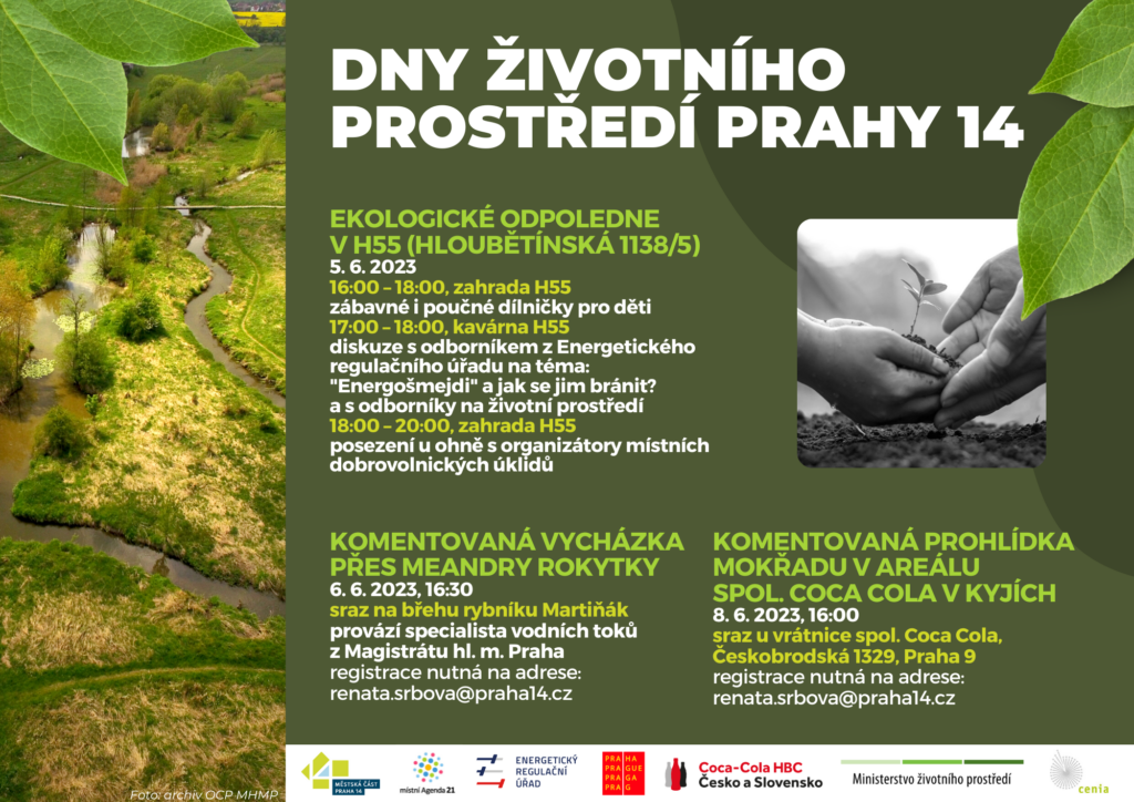 TZ 4/2023 Praha 14 oslaví Světový den životního prostředí. Připravila sérii aktivit pro veřejnost