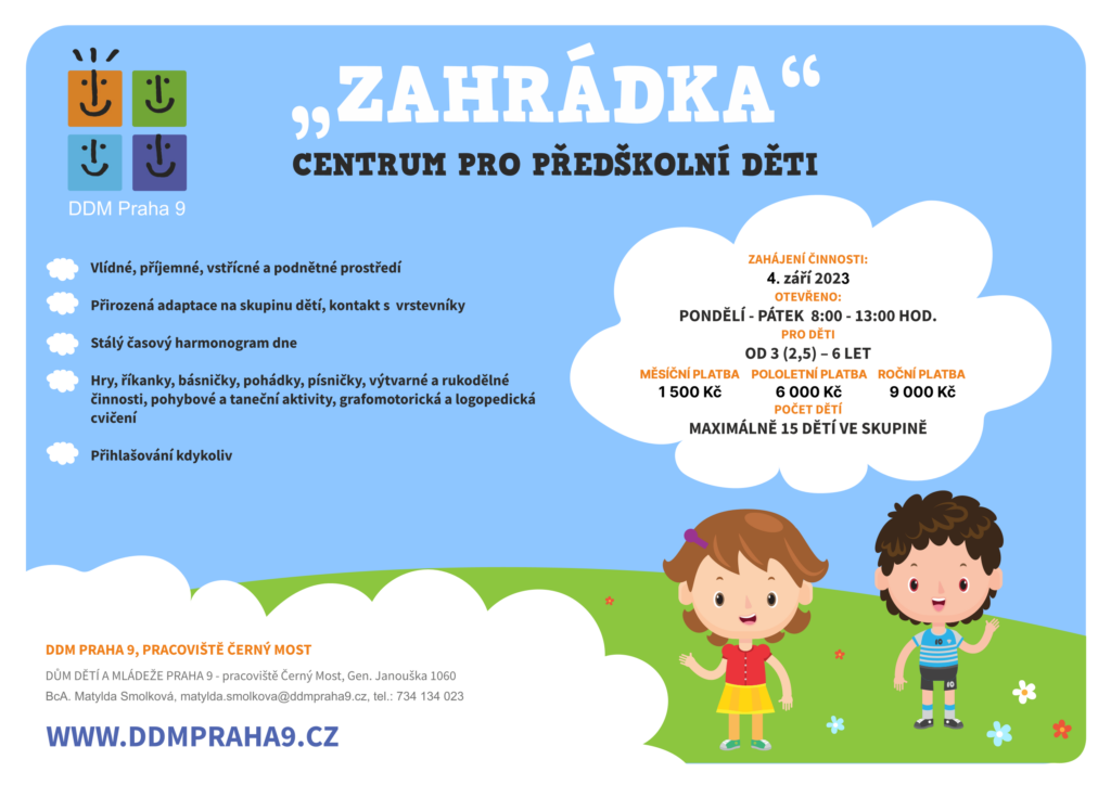 DDM v září otvírá centrum pro předškolní děti