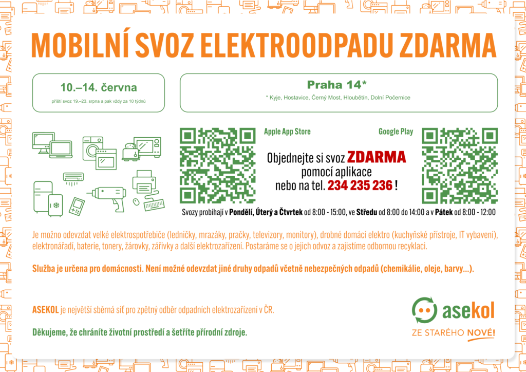 Mobilního svoz elektroodpadu