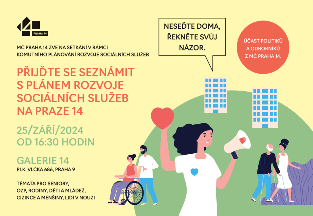 Přijďte se seznámit s plánem rozvoje sociálních služeb na Praze 14