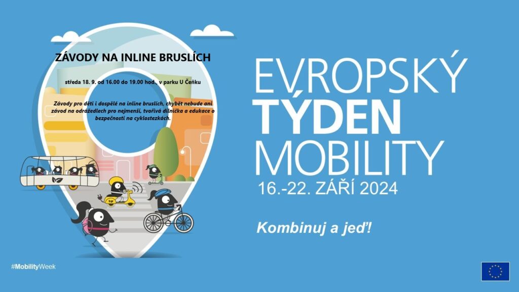 Závody na inline bruslích v Parku U Čeňku