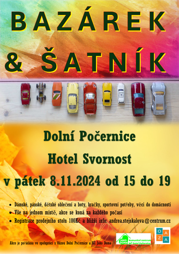 Dolní Počernice pořádají Bazárek a šatník