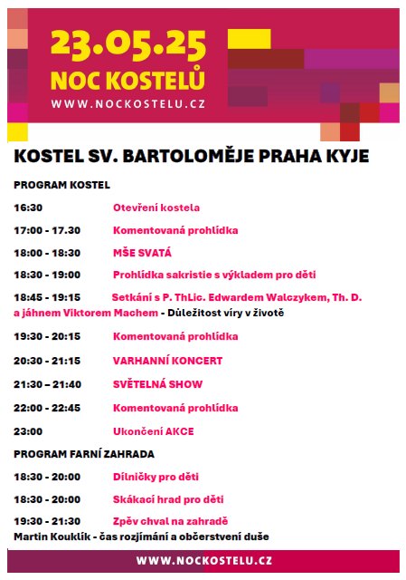 Noc kostelů 2025