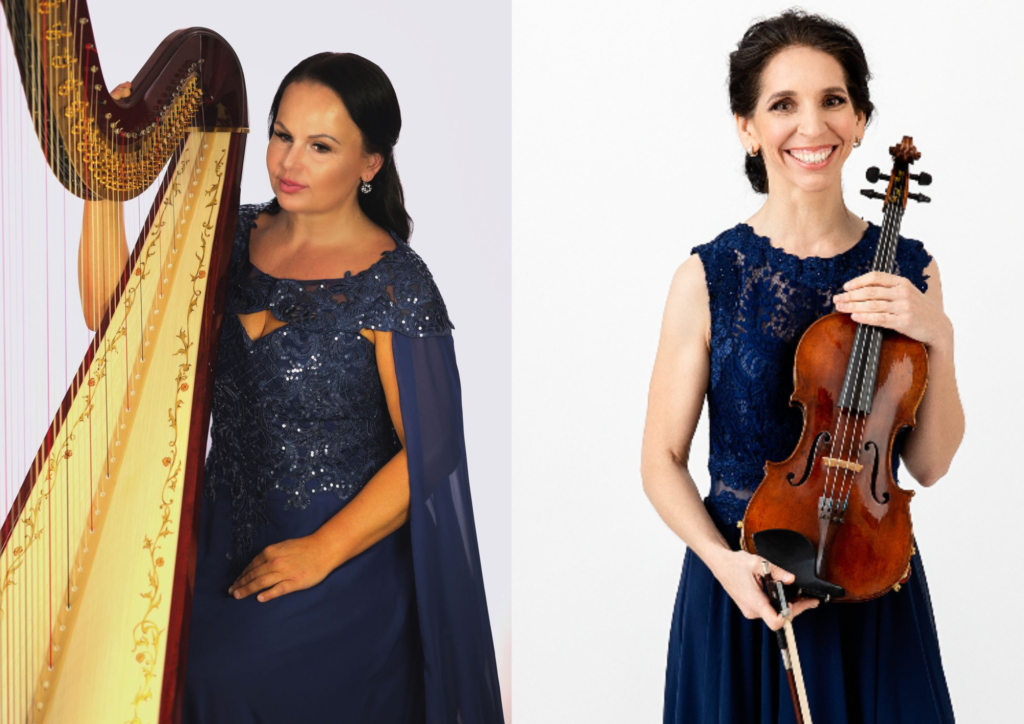 Koncert harfy a violy v kostele sv. Bartoloměje v Kyjích