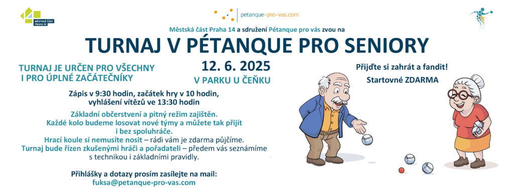 Pozvánka na Turnaj v pétanque pro seniory