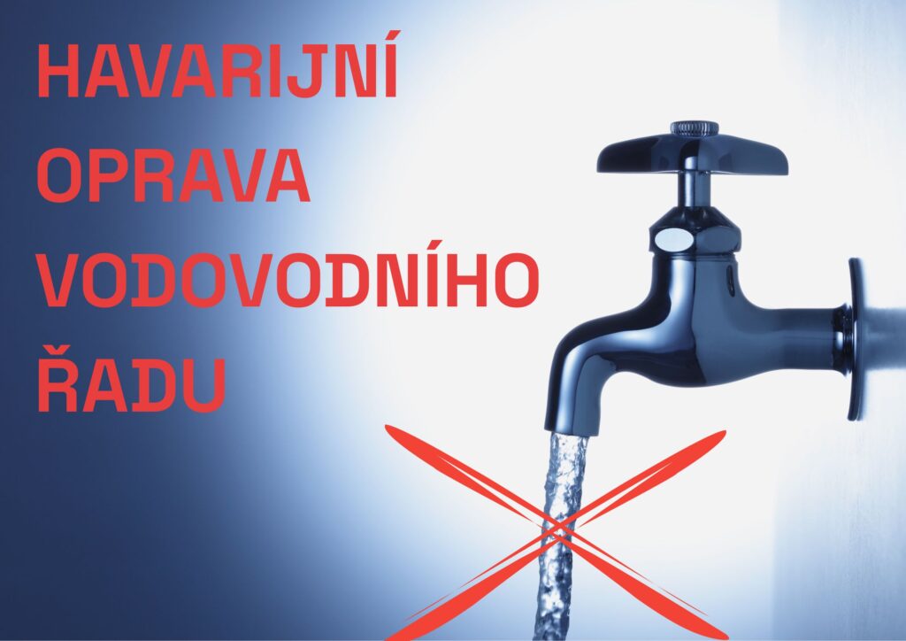 Havarijní oprava vodovodního řadu v Dolních Počernicích