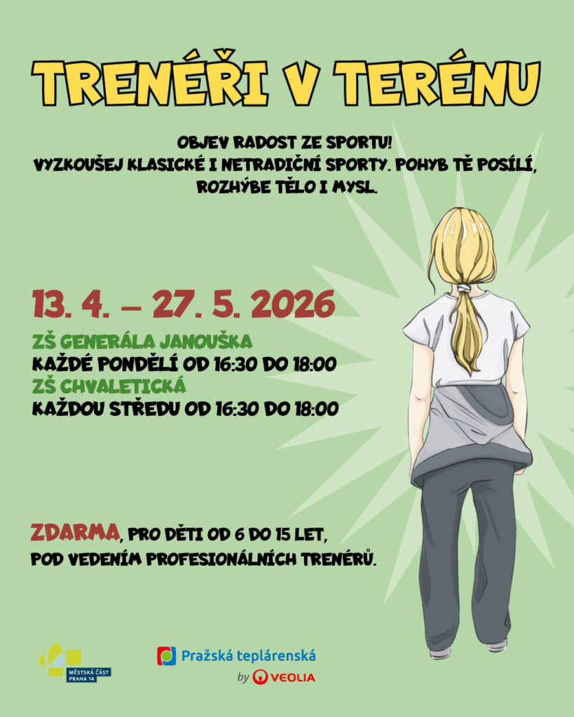 Trenéři v terénu se vracejí. Přijďte rozhýbat Prahu 14 i na jaře!