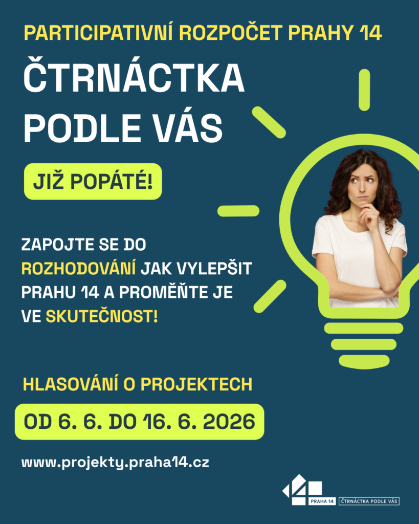 Hlasování o projektech právě běží – rozhodněte, co vznikne na Praze 14!